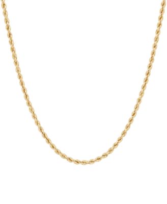 Macy's - Glitter Rope Link 22" Chain Necklace in 10k Gold