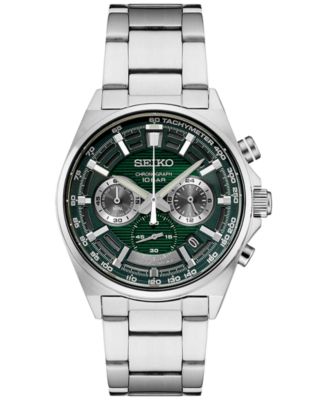 Seiko - Men's Chronograph Essentials Stainless Steel Bracelet Watch 41mm