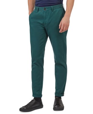 Ben Sherman - Men's Slim-Fit Stretch Five-Pocket Branded Chino Pants