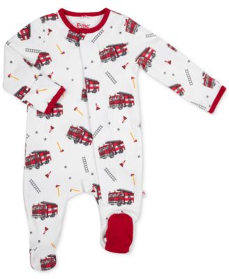 EASY = MAGNETIC CLOSE - Baby Boys Magnetic Footie Coverall