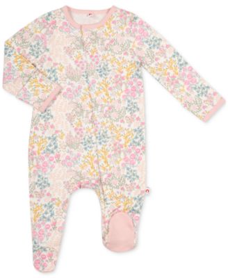 EASY = MAGNETIC CLOSE - Baby Girls Magnetic Footie Coverall