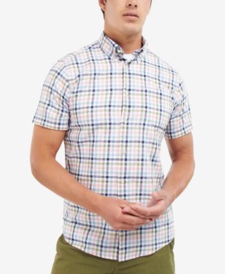 Barbour - Men's Kinson Tailored Gingham Short-Sleeve Shirt
