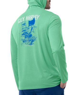 Guy Harvey - Men's Boat Lines Cationic Performance Hoodie