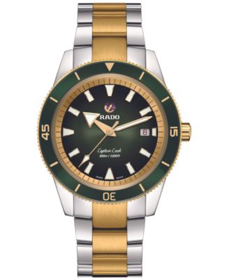 Rado - Men's Swiss Automatic Captain Cook Two-Tone Stainless Steel Bracelet Watch 42mm