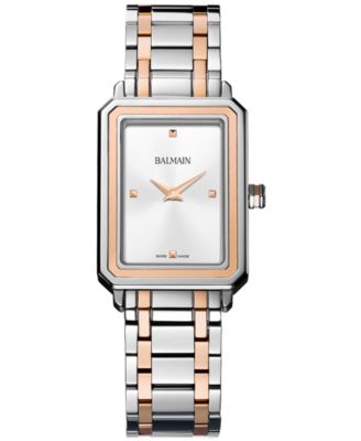 Balmain - Women's Swiss Eirini Two-Tone Stainless Steel Bracelet Watch 25x33mm