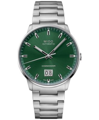 Mido - Unisex Swiss Automatic Commander Stainless Steel Bracelet Watch 44mm