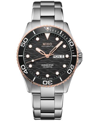 Mido - Unisex Swiss Automatic Ocean Star 200 Stainless Steel Bracelet Watch 44mm