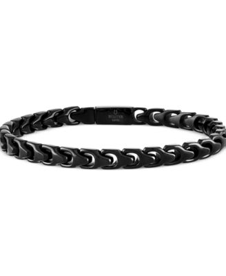 Bulova - Men's Link Bracelet in Black-Plated Stainless Steel