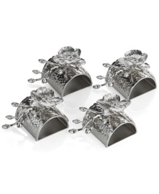 Michael Aram - White Orchid Set of 4 Napkin Rings
