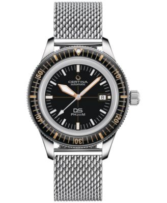 Certina - Men's Swiss Automatic DS PH200M Stainless Steel Mesh Bracelet Watch 43mm