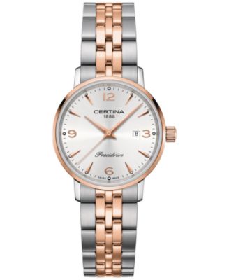 Certina - Women's Swiss DS Caimano Two-Tone Stainless Steel Bracelet Watch 28mm