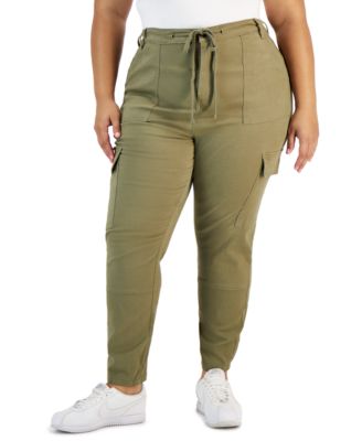 Celebrity Pink - Plus Size Skinny-Leg Drawstring Cargo Pants
