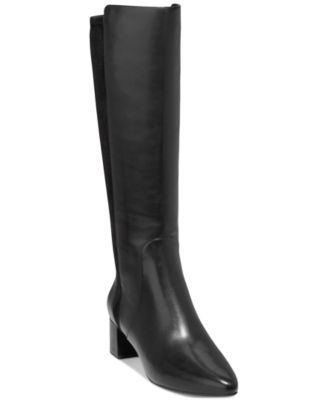 Cole Haan - Women's Go-To Mixed-Media Block-Heel Boots
