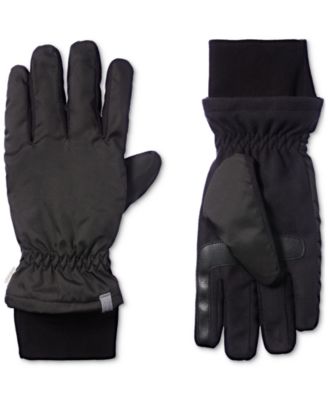 Isotoner Signature - Men's Touchscreen Water Repellant Ripstop Gloves