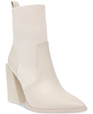 Wild Pair - Trinityy Pointed-Toe Pull-On Knit Dress Booties