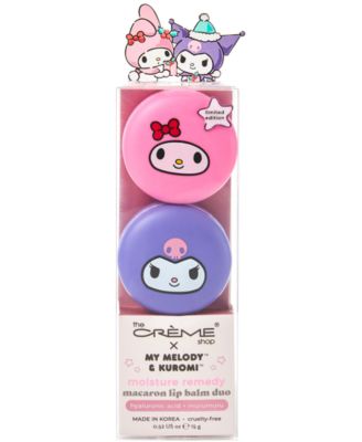 The Crème Shop - 2-Pc. My Melody & Kuromi Macaron Lip Balm Set