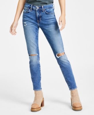 Lucky Brand - Women's Ava Mid-Rise Ripped Skinny Jeans