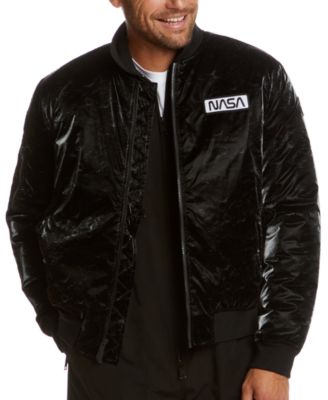 Space One - Men's NASA-Inspired Bomber Jacket with Astronaut Interior