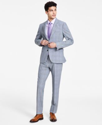 Hugo Boss - Men's Modern-Fit Plaid Suit