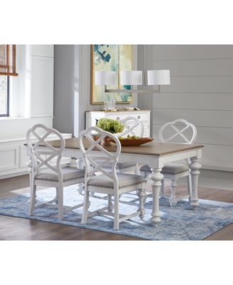 Furniture - Mandeville 5 Pc. Dining Set (Rectangular Table & 4 X-Back Chairs)