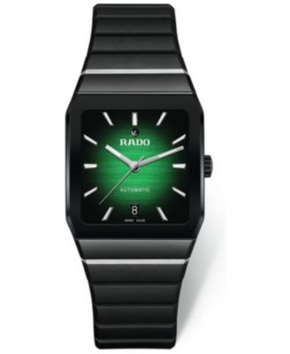 Rado - Women's Swiss Automatic Anatom Black Rubber Strap Watch 33mm