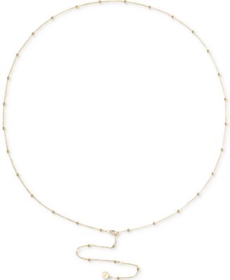 OMA THE LABEL - 18k Gold-Plated Dainty Bead Waist Chain