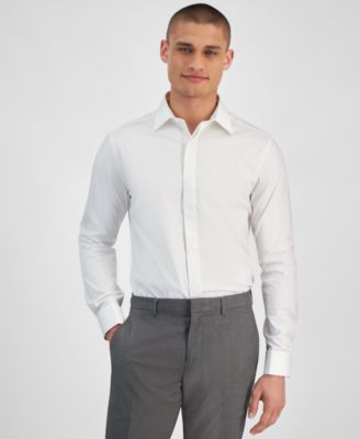 Alfani - Men's Solid Slim-Fit Dress Shirt