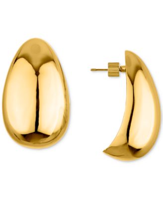 OMA THE LABEL - Abstract Tear-Shape Dome Drop Earrings