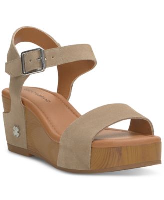Lucky Brand - Women's Adario Adjustable Ankle-Strap Wedge Sandals
