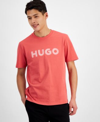 Hugo Boss - Men's Drochet 10259511 01 Regular-Fit Embroidered Logo Graphic T-Shirt