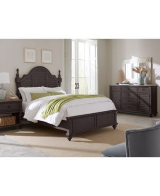 Furniture - Mandeville 3pc Bedroom Set (Louvered King Bed + Louvered Dresser + 1-Drawer Nightstand)