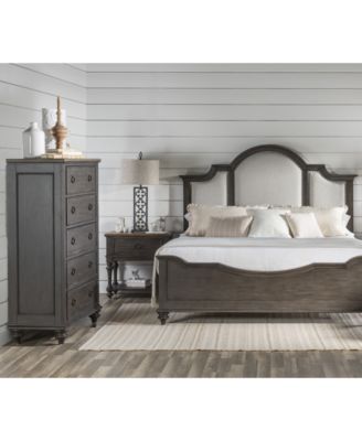 Furniture - Mandeville 3pc Bedroom Set (Upholstered Queen Bed + Drawer Chest + 1-Drawer Nightstand)