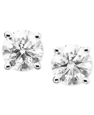 Macy's - Diamond Stud Earrings in 14k Gold or White Gold (1 ct. t.w.)