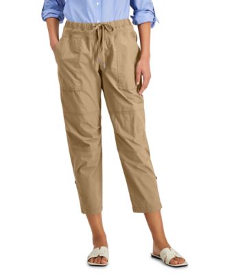 Nautica Jeans - Women's Cotton Roll-Tab Utility Pants