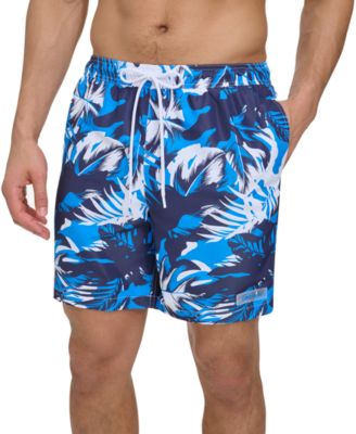 Calvin Klein - Men's Island Camo Printed 7" Swim Trunks
