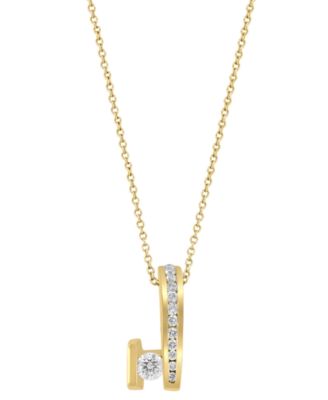 EFFY Collection - Diamond Abstract Form 18" Pendant Necklace (1/2 ct. t.w.) in 14k Gold