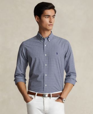 Polo Ralph Lauren - Men's Classic-Fit Gingham Stretch Poplin Shirt