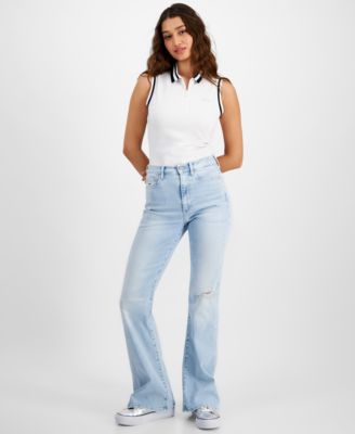 Tommy Jeans - Women's Sylvia High-Rise Ripped Flare Jeans