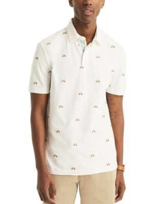 Nautica - Men's Classic-Fit Paddle-Print Polo Shirt