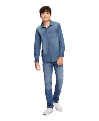Tommy Hilfiger - Boys' Long-Sleeve Max Denim Shirt