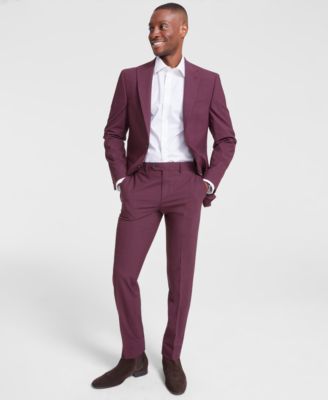 Bar III - Men's Slim-Fit Wool Blend Suit Pants