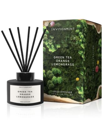 ENVIRONMENT - Green Tea, Orange & Lemongrass Diffuser (Inspired by 5-Star Luxury Hotels), 6.7 oz.
