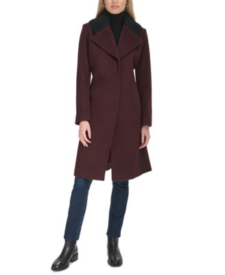 Cole Haan - Women's Shawl Collar Wool-Blend Coat