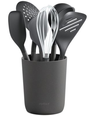 Zyliss - Silicone & Nylon 7-Pc. Utensil & Storage Crock Set