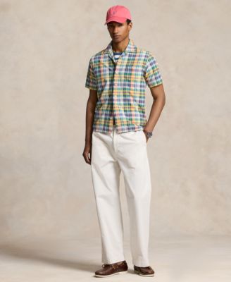 Polo Ralph Lauren - Men's Classic-Fit Plaid Oxford Camp Shirt