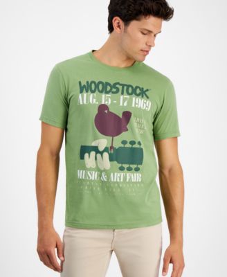 Sun + Stone - Men's Short Sleeve Crewneck Woodstock Graphic T-Shirt