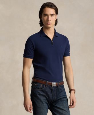 Polo Ralph Lauren - Men's Classic-Fit Stretch Mesh Zip Polo Shirt