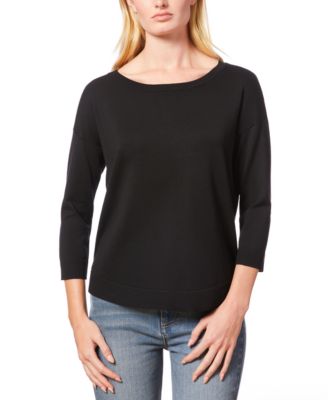Melissa Paige - Women's Boat-Neck Button-Back Sweater