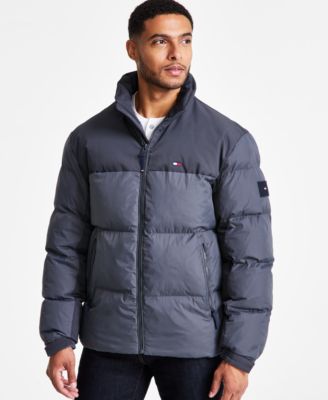 Tommy Hilfiger - Men's Mixed-Media Puffer Jacket
