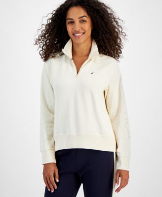 Nautica Jeans - Women's Embellished Mock Neck Sweatshirt